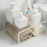 White Metal Stretchable Dish Storage Rack Home