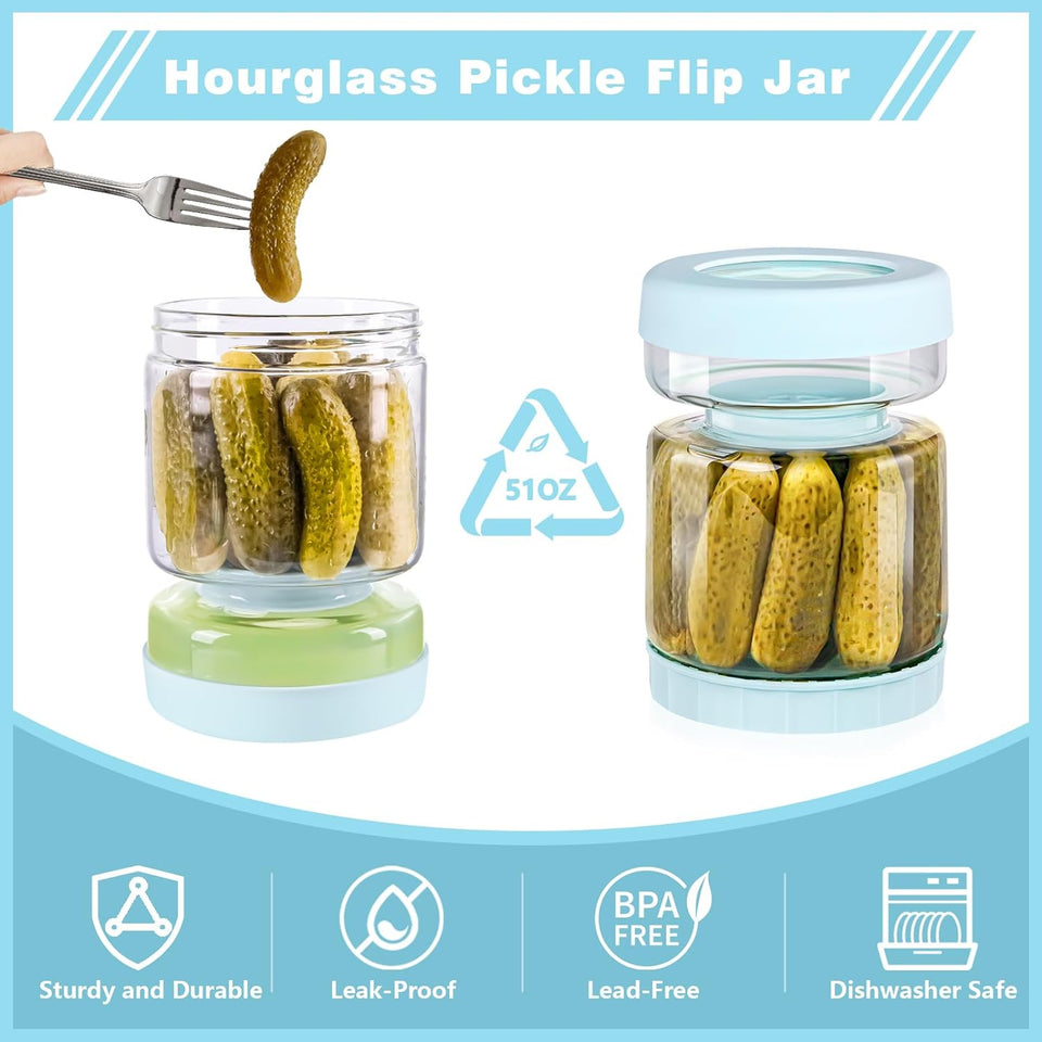 Glass Pickle Jar with Filter