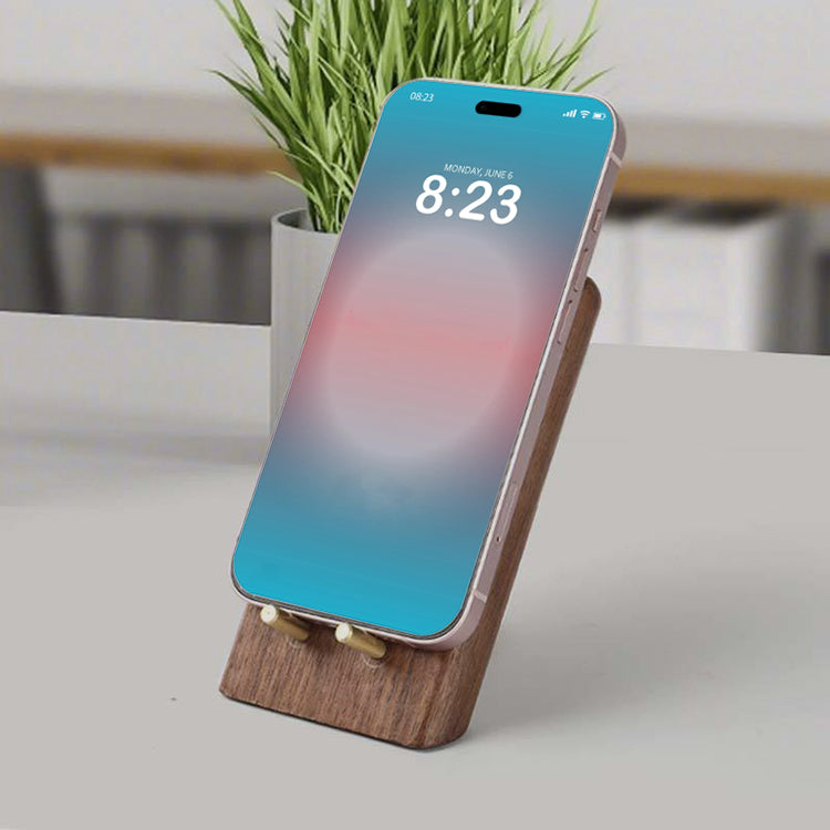 Luxury Solid Wood Walnut Mobile Phone Holder