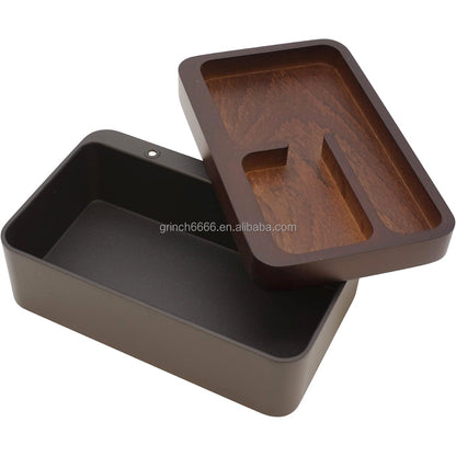 Rotating Wooden Organizer Tray