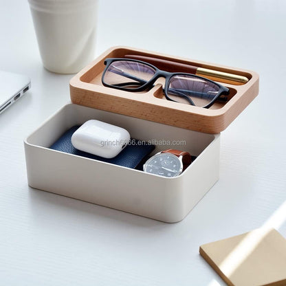 Rotating Wooden Organizer Tray