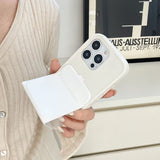Clear Solid Color Flip Magnetic Holder Mobile Phone Case