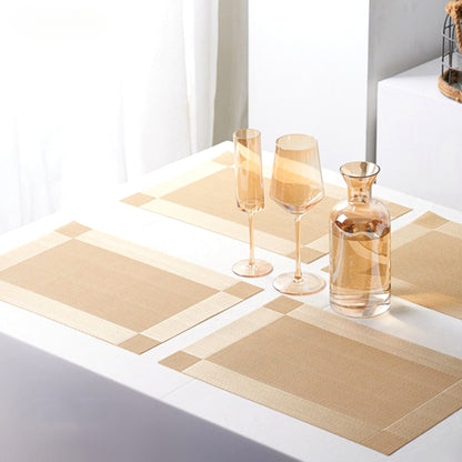 No-Slip Vinyl Coffee Table Placemats For Dining Table