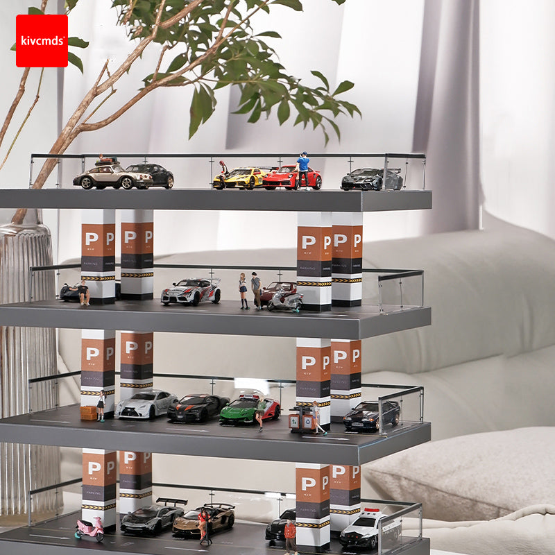 Simulation Open-Air Car Park Acrylic Scene