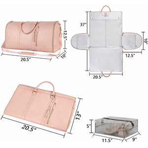 2 in 1 Hanging Business Travel Duffle Suitcase Suit Bag