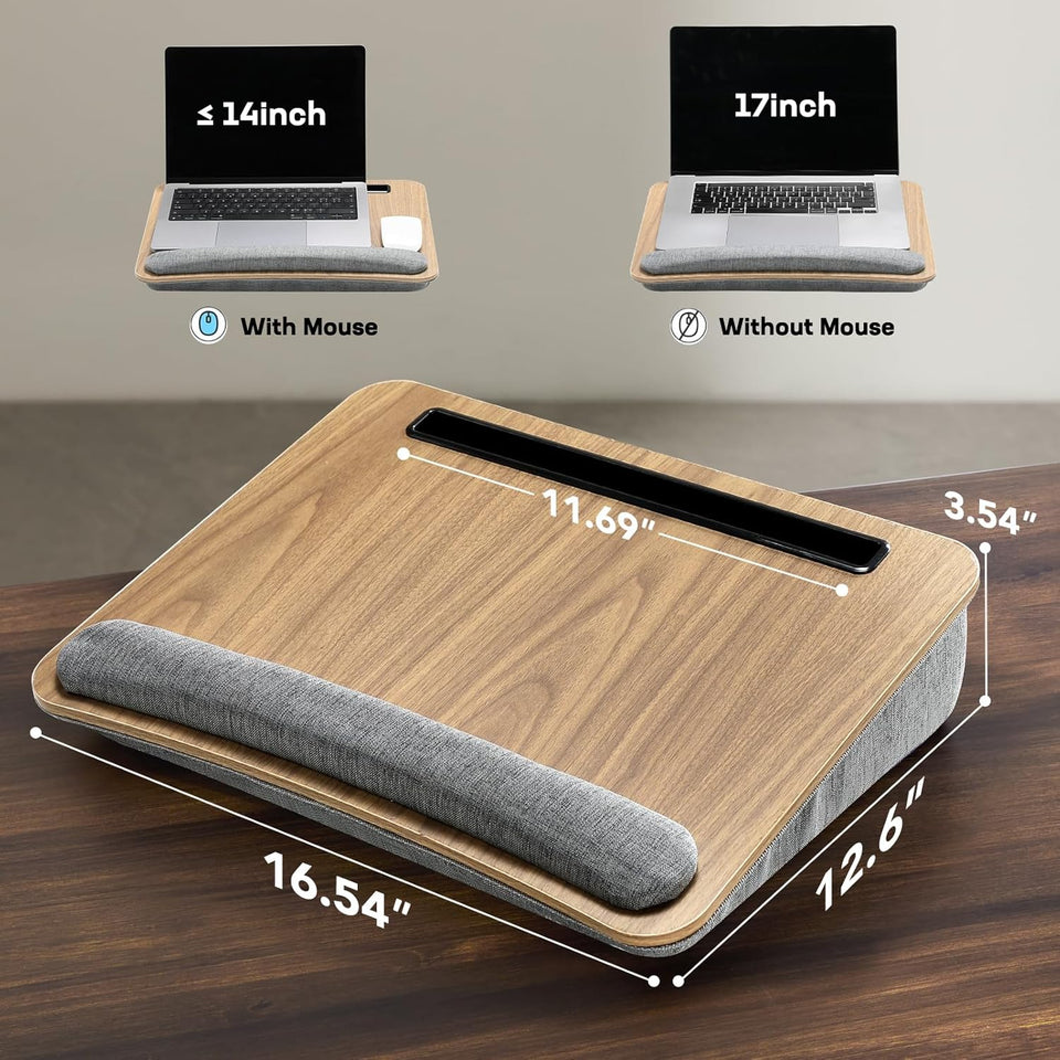 Portable Lap Laptop Desk with Pillow Cushion