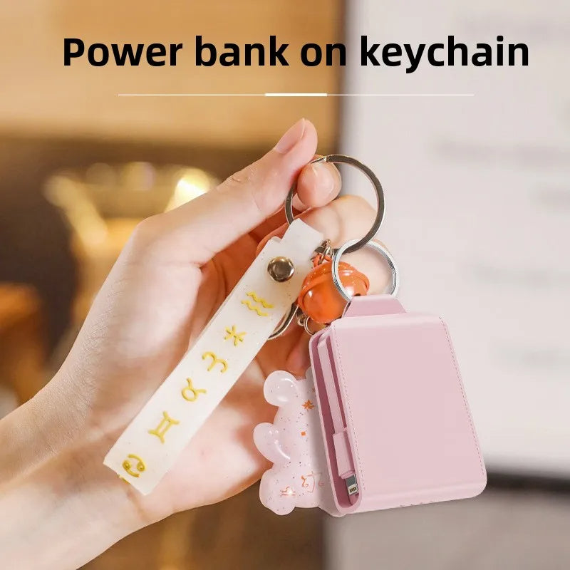 Mini PowerBank Portable Charger With Keychain