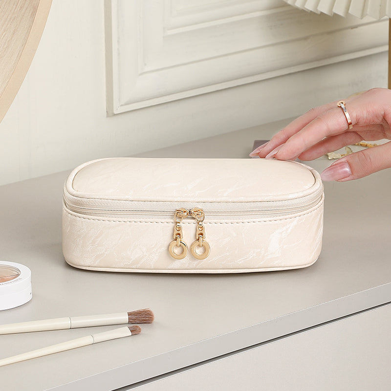 Luxury Cosmetic Bag With Brush Case For Girls