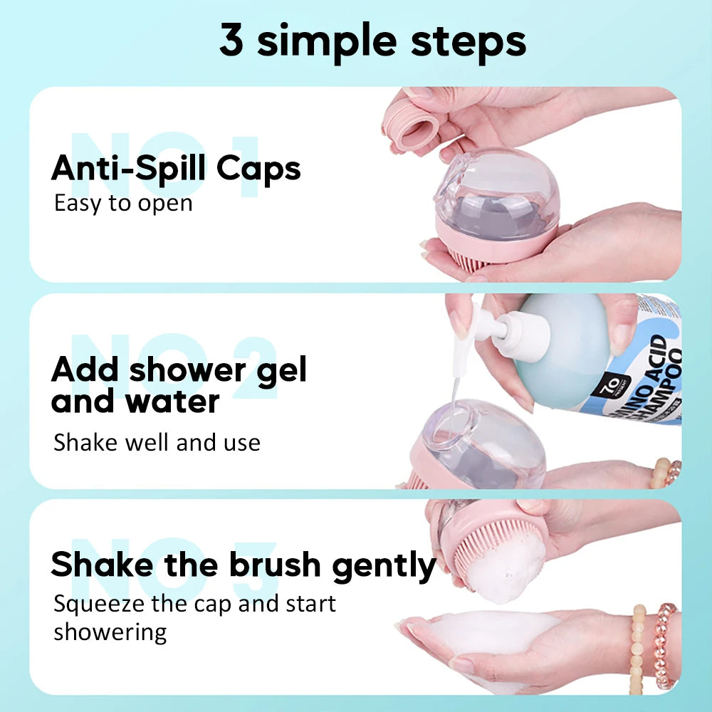 Hair Scalp Massage & Bathing Brush Set