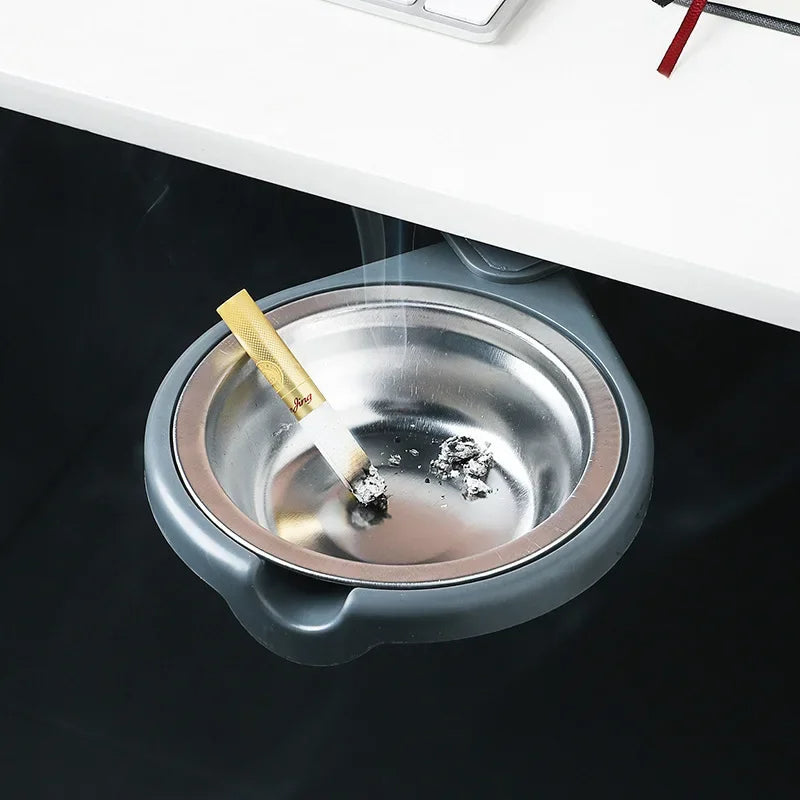 Unbreakable Foldable Under-Desk/Table Ashtray