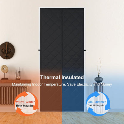 Magnetic Insulated Door Curtain