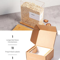 Bamboo Food Dispenser and Storage Container