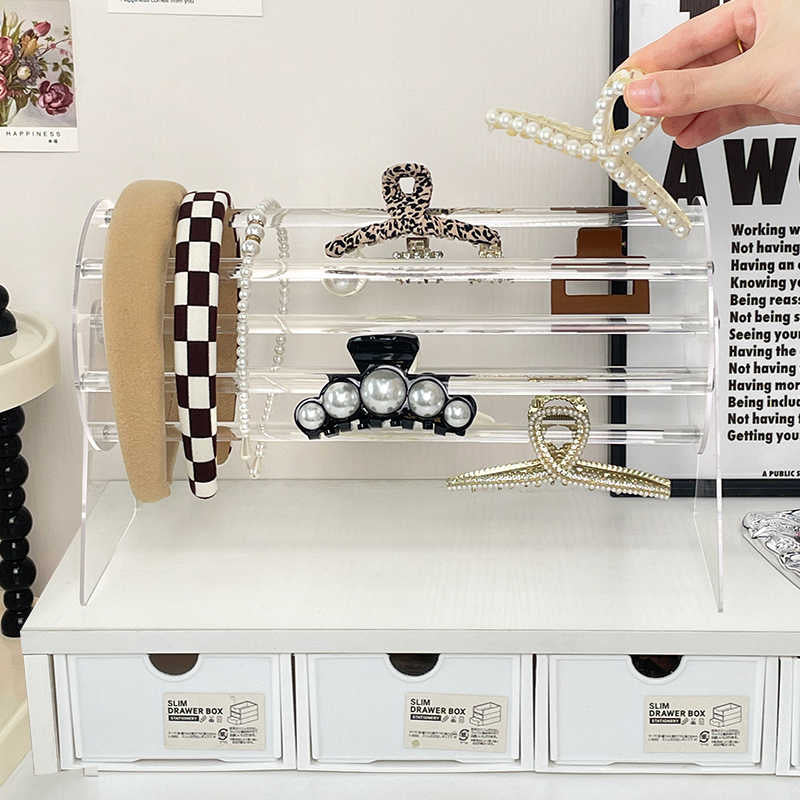 Acrylic Claw Clip Organizer for Girls