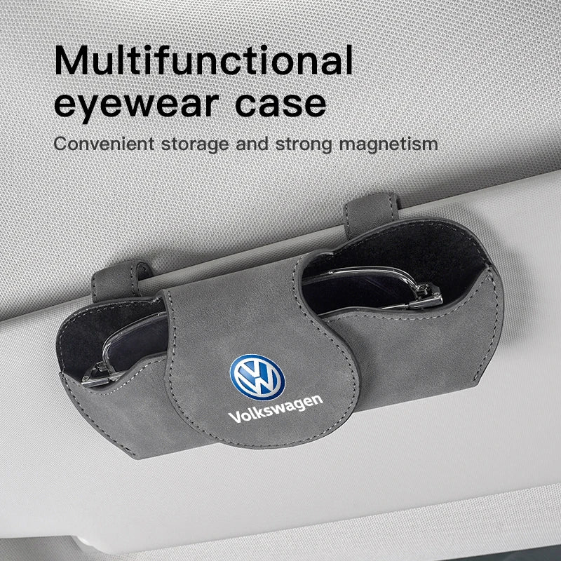 Multifunction Car Sunglasses Storage Box Case