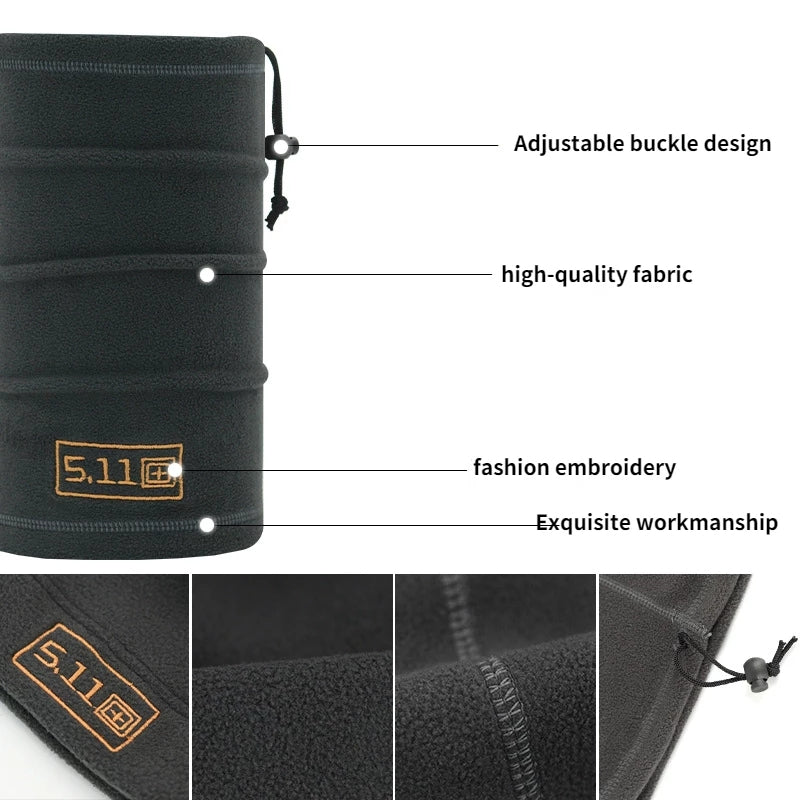 Warmer Fleece Scarf Turtle Neck Wrap Head Cover Cap