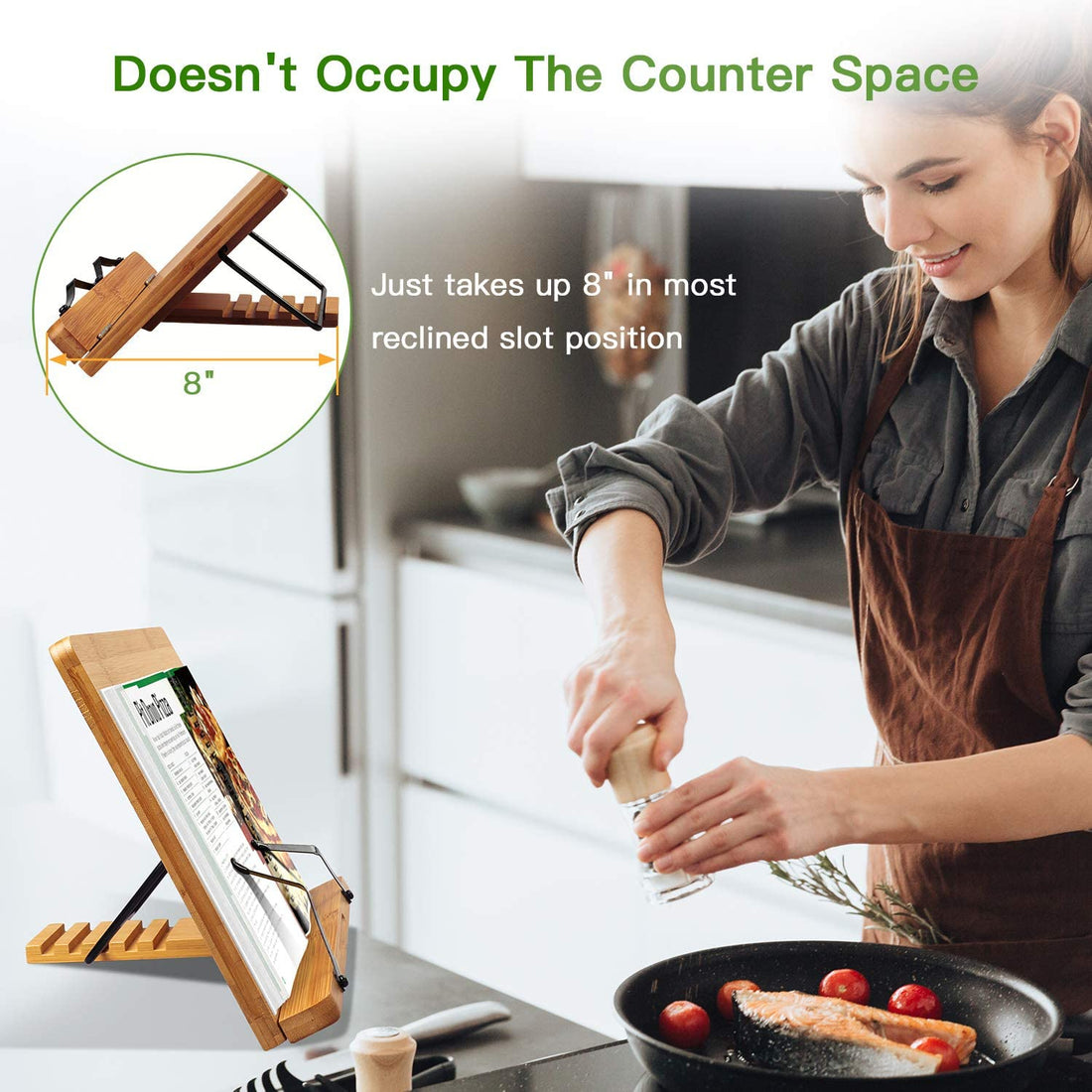 Portable Wooden Reading Book Holder