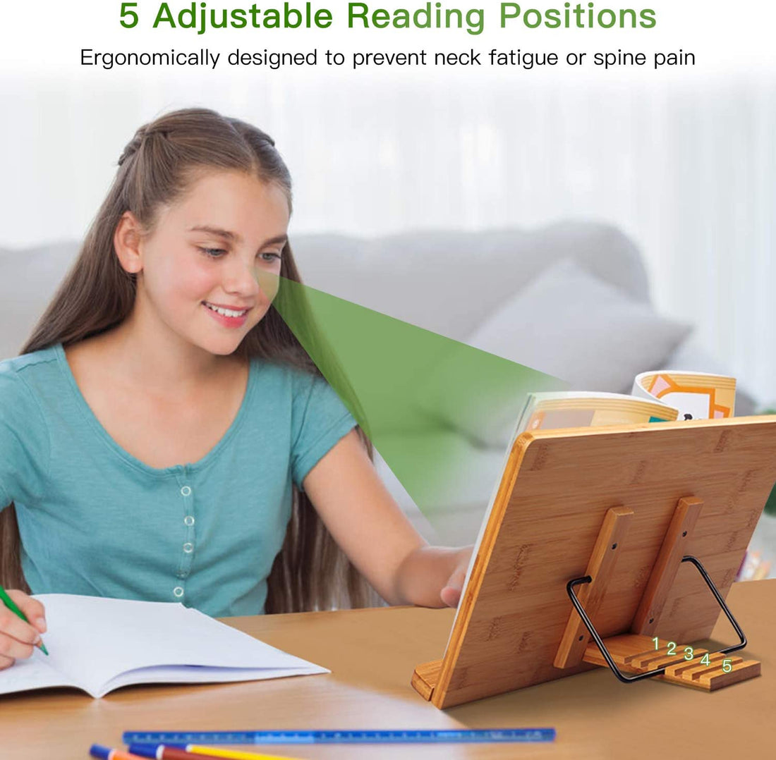 Portable Wooden Reading Book Holder