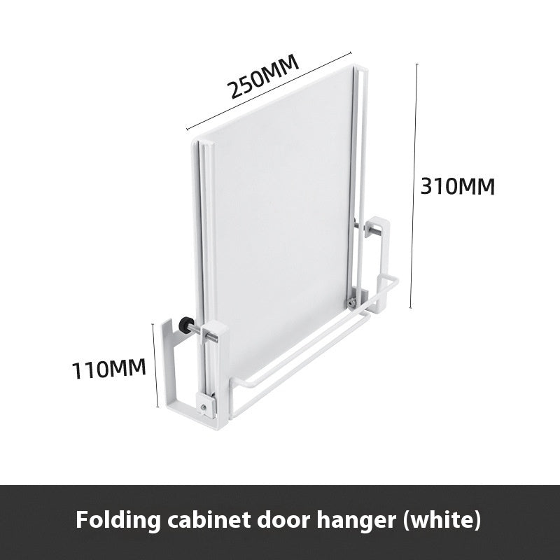 Single-Tier Foldable Metal Countertop Shelf