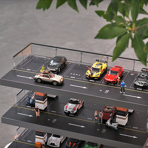 Simulation Open-Air Car Park Acrylic Scene