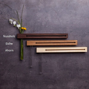 Pine Wooden Key Holder with Vase