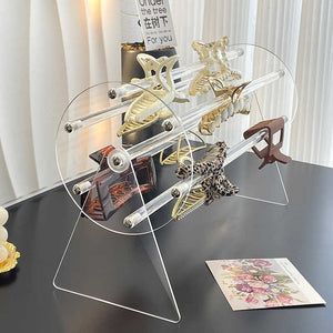 Acrylic Claw Clip Organizer for Girls