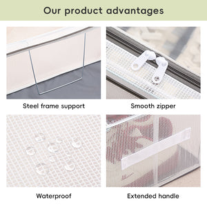 Foldable Clear Transparent Shoe Storage Boxes
