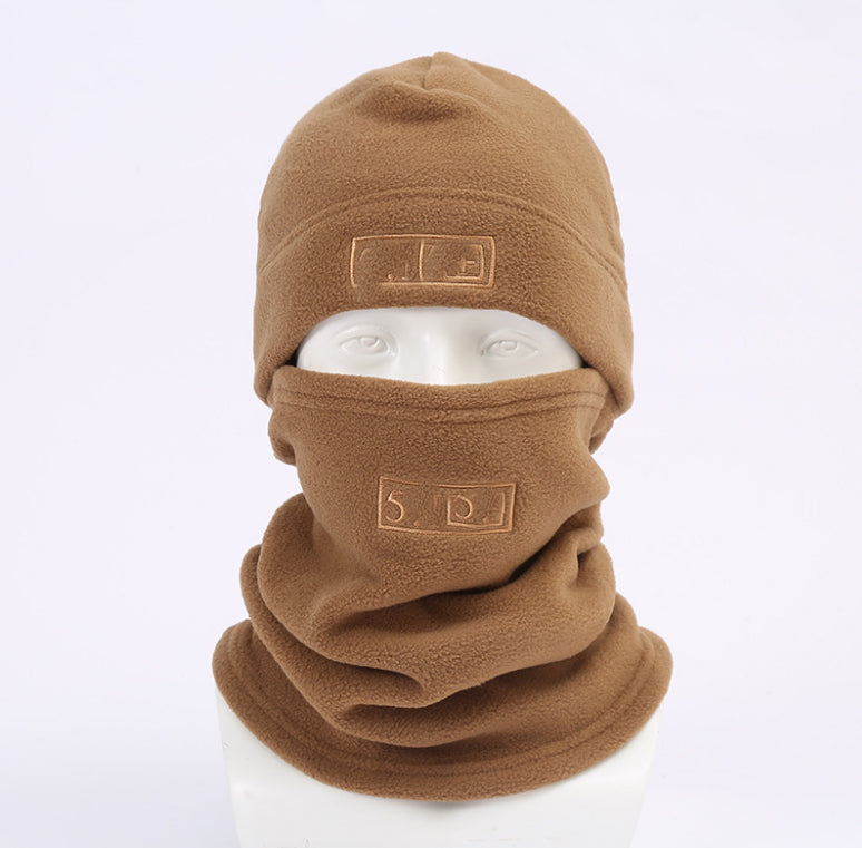 Warmer Fleece Scarf Turtle Neck Wrap Head Cover Cap