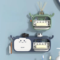 Wall Mounted Soap Holder Storage Box