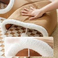Soft Warm Cushion Indoor Cat Playing Tunnel Bed
