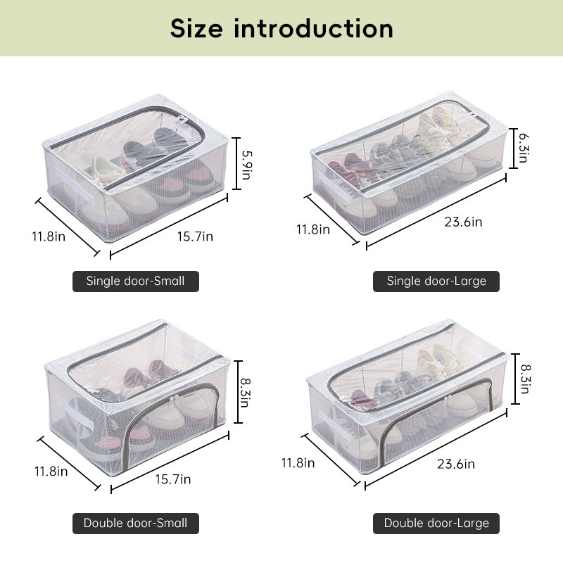 Foldable Clear Transparent Shoe Storage Boxes