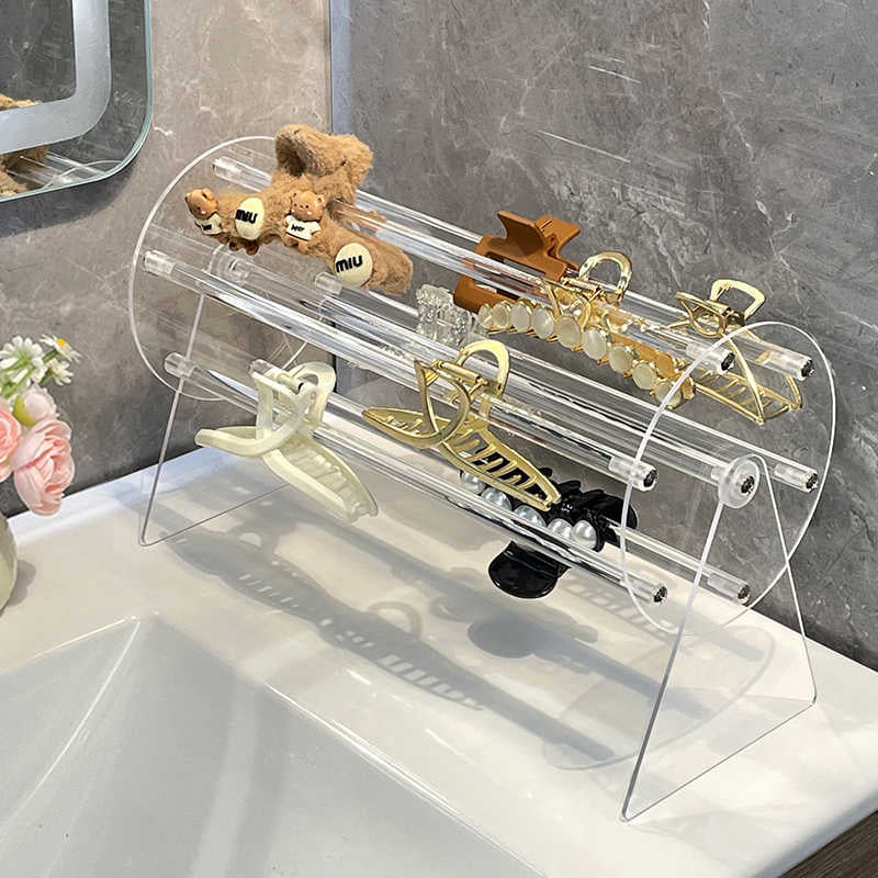 Acrylic Claw Clip Organizer for Girls