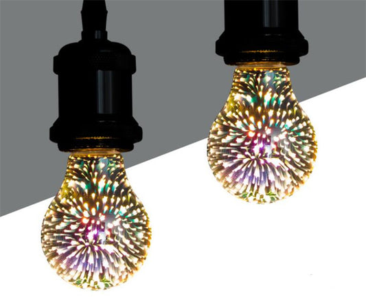 LED 3D Fireworks Starry Decorative Bulb