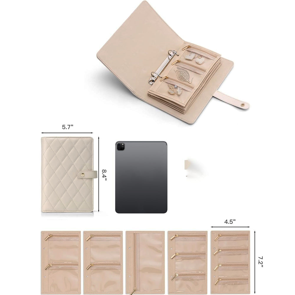 Luxury Portable Jewelry Storage Book