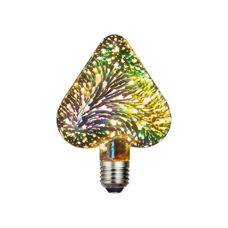 LED 3D Fireworks Starry Decorative Bulb