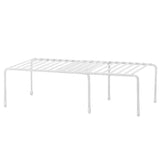 White Metal Stretchable Dish Storage Rack Home