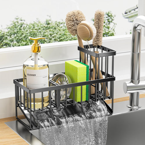 Elegant Organizer with High Brush & Sponge Holder