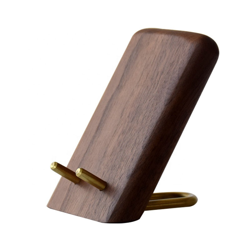 Luxury Solid Wood Walnut Mobile Phone Holder