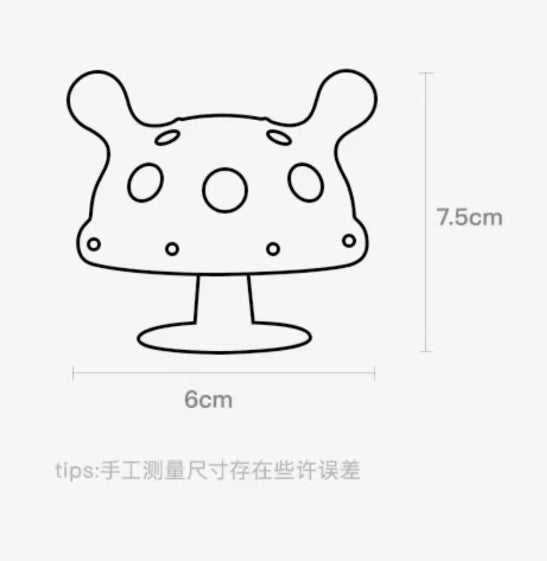 Silicone Mushroom Nipple Baby Chew Teether