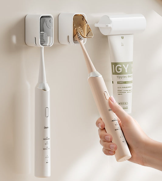 2 PCS Dust-Proof Toothbrush Holder Box