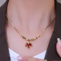 Gold Plated Titanium Steel Necklace