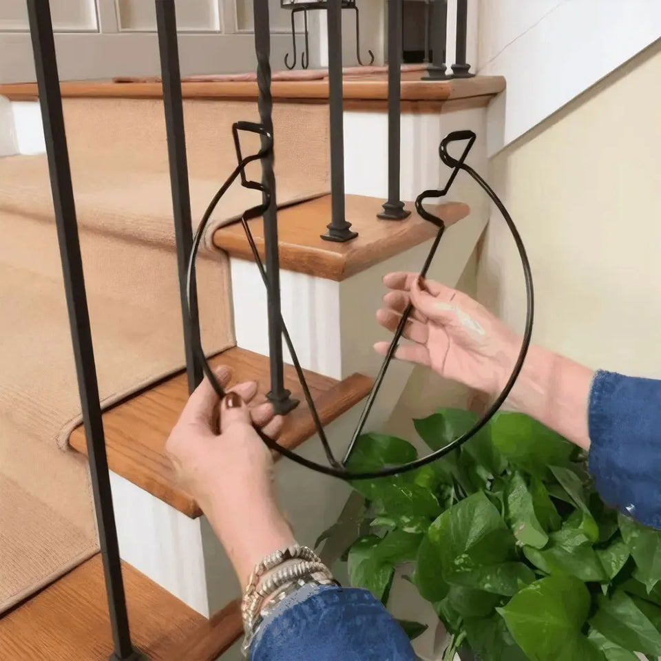 Hanging Railing Planter Shelf Decorative for Balcony