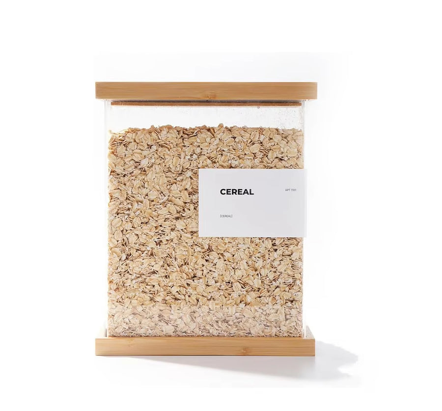 Bamboo Food Dispenser and Storage Container