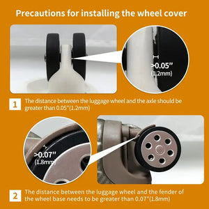 ( Pack of 8 ) Luggage Compartment Wheel Protection Cover