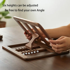 Foldable Wooden Notebook Stand