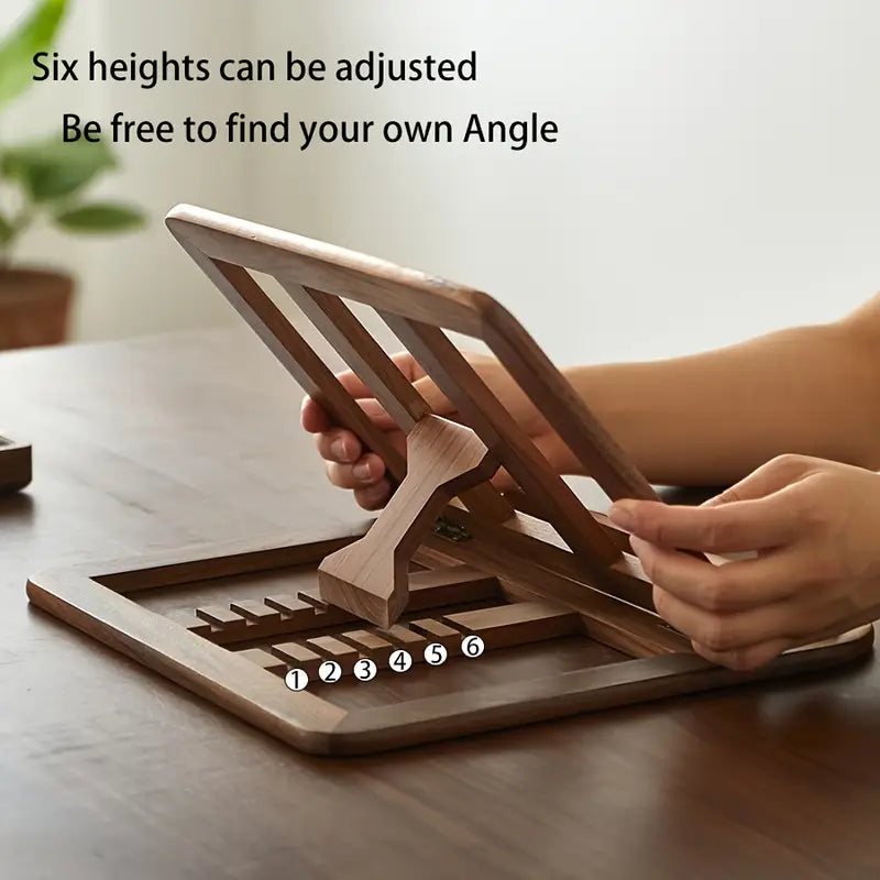 Foldable Wooden Notebook Stand