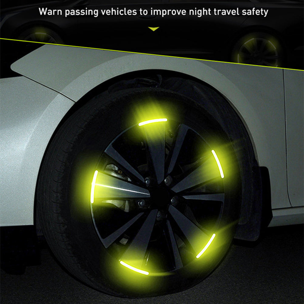 20pcs Car Wheel Hub Reflective Sticker