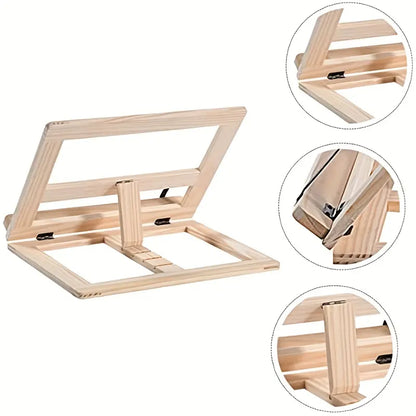 Portable Wood Bookends Stand
