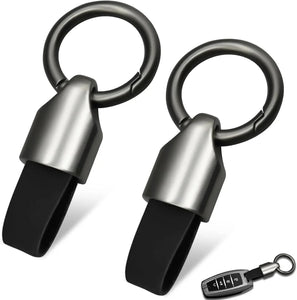 Leather Car Key Chain Ring Clip