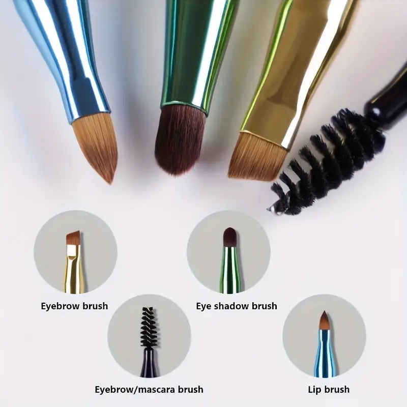 Four-in-One Metal Portable Brush Makeup Tool