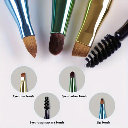Four-in-One Metal Portable Brush Makeup Tool
